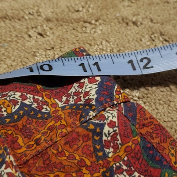 Vintage GAP Paisley Parachute Pants Women's 3/4 Retro Made in Hong Kong 80s 90s - Picture 7 of 9